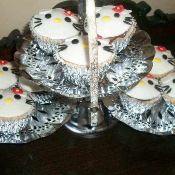Elegant Silver Tiered Serving Tray - Picture 2 of 9